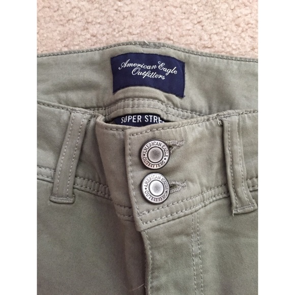 American Eagle Olive Moto Pants Size 4 - Picture 5 of 8